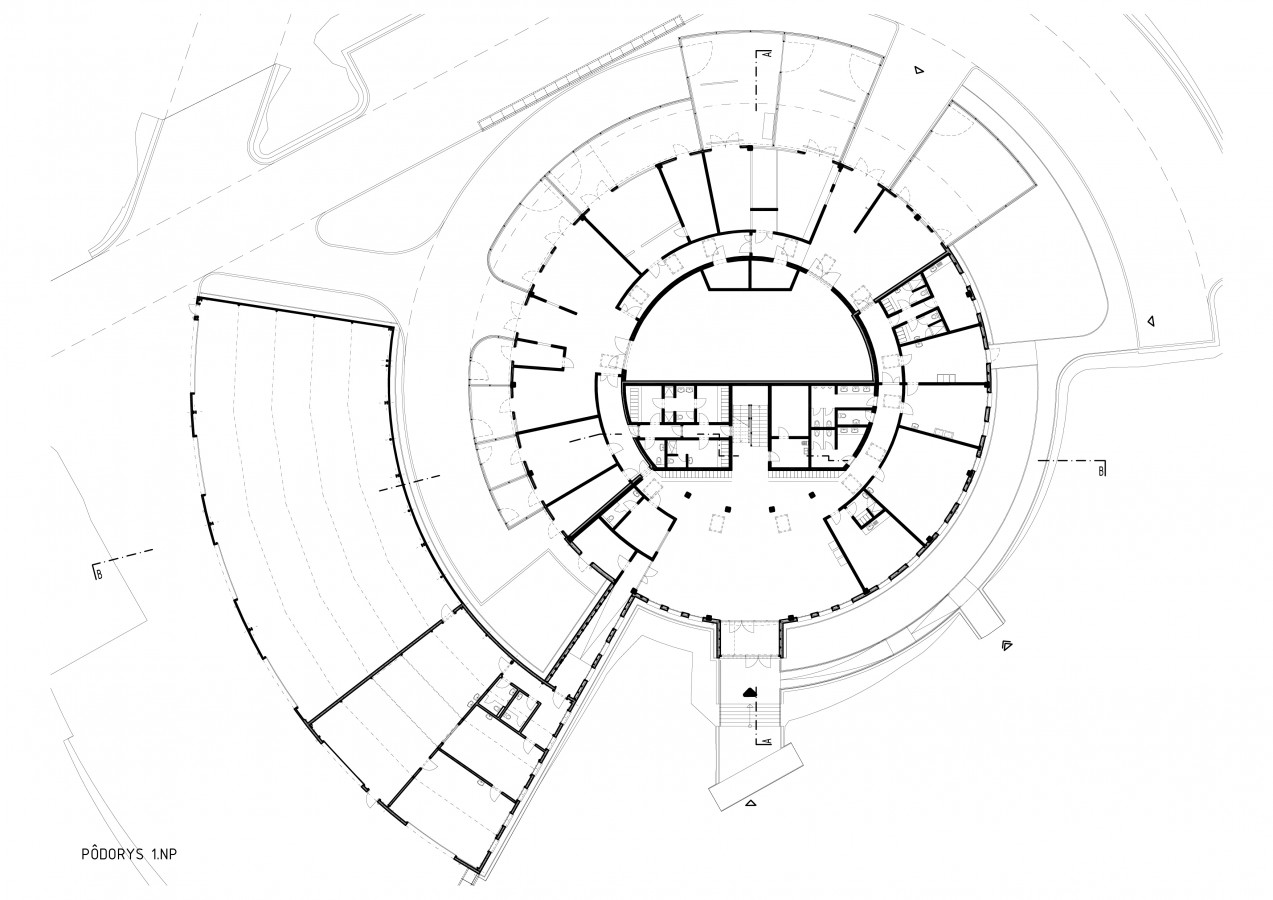 Pôdorys 1. NP
