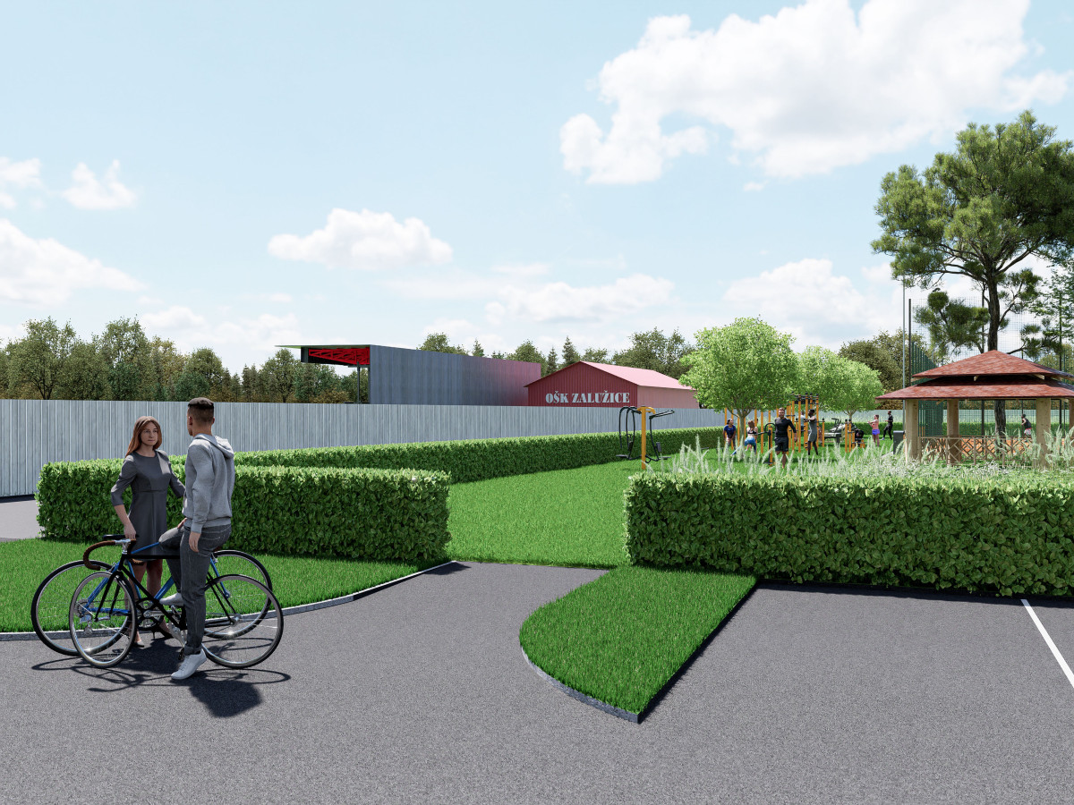 Zalužice centrum obce